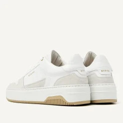 DAMES Nubikk Basket Court Witte Sneakers Voor Dames