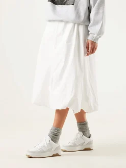 DAMES Nubikk Basket Court Witte Sneakers Voor Dames