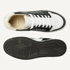 DAMES Nubikk Basket Court Zwarte Glitter Sneakers Voor Dames