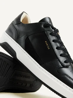 Heren Nubikk Basket Court Zwarte Sneakers Voor Heren