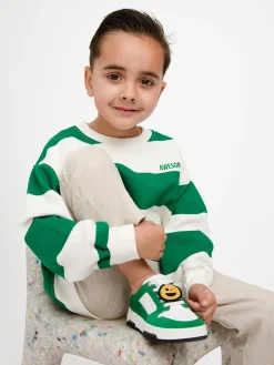 Nubikk Basket Court JR Wit Groene Sneakers Voor Kids