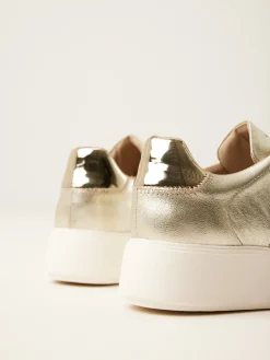 DAMES Nubikk Elise Wing Gouden Sneakers Voor Dames