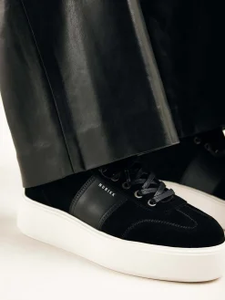 DAMES Nubikk Elise Wing Zwarte Sneakers Voor Dames