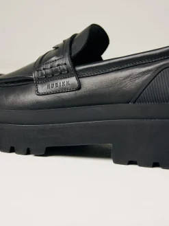 Heren Nubikk Ethan Gatsby Zwarte Loafers Voor Heren