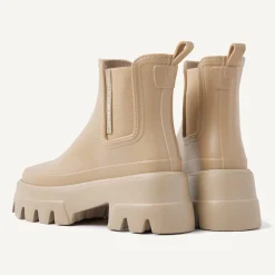 DAMES Nubikk Flore Lemon Beige Boots Voor Dames