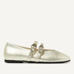 DAMES Nubikk Gisele Grace Gouden Ballerina's Voor Dames