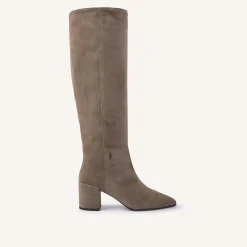 DAMES Nubikk Isa Bella Taupe Suede Boots Voor Dames