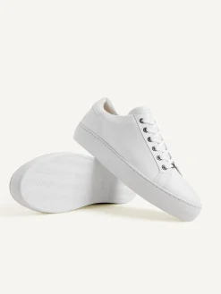 Heren Nubikk Jagger Pure Witte Sneakers Voor Heren