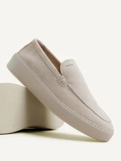 Heren Nubikk Jiro Mio Beige Suède Loafers Voor Heren