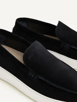 Heren Nubikk Jiro Mio Blauwe Loafers Voor Heren