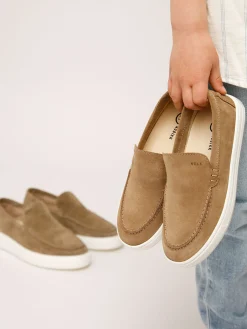 Nubikk Jiro Mio JR Taupe Loafers Voor Kids