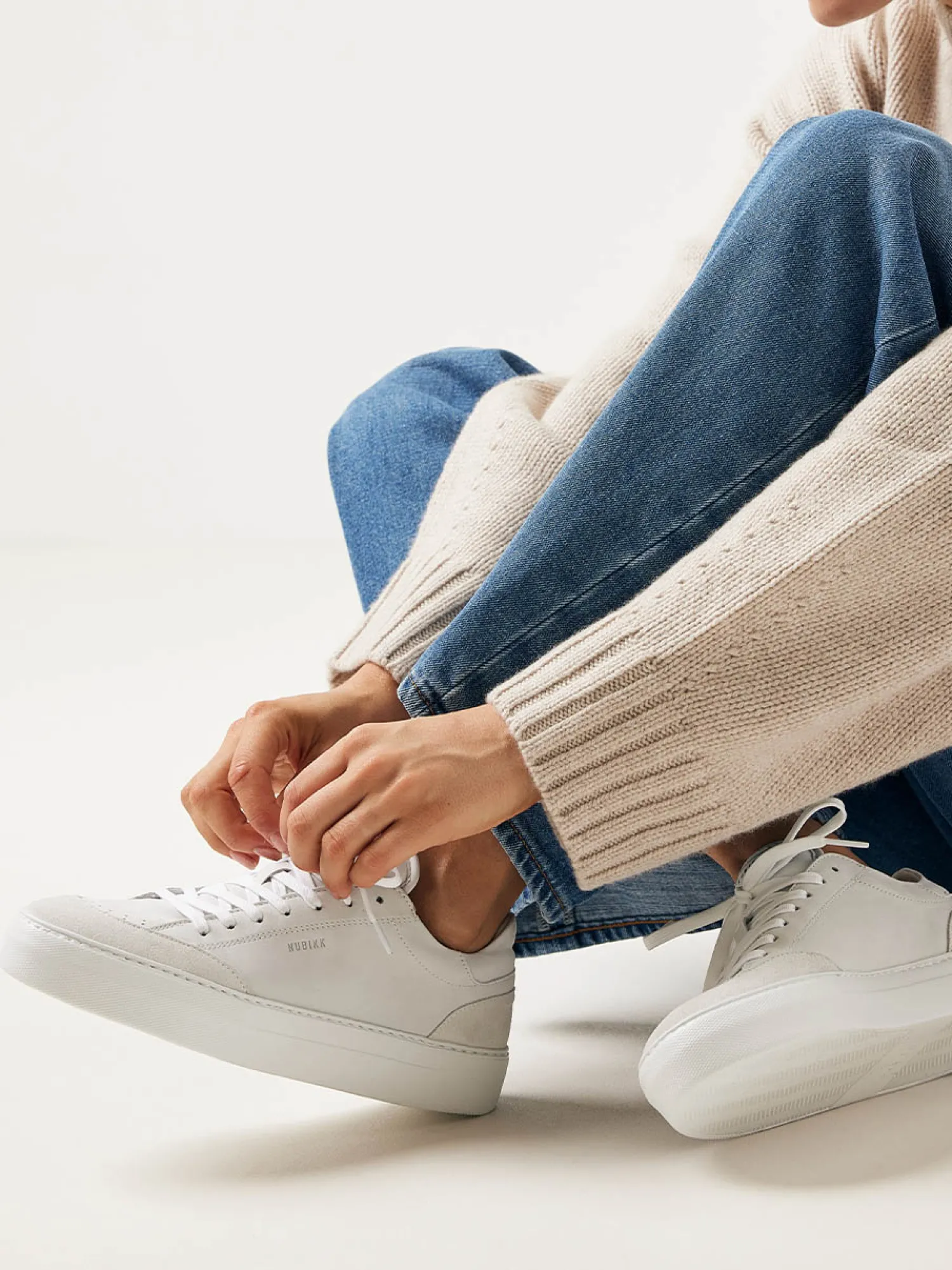 DAMES Nubikk Jolie Tora Witte Sneakers Voor Dames