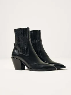 DAMES Nubikk Liv Boa Zwarte Enkellaarzen Voor Dames