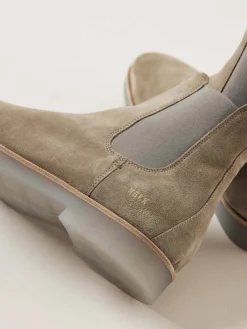 Heren Nubikk Logan Chelsea Taupe Boots Voor Heren