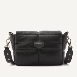 DAMES Nubikk May Zwarte Leren Tas