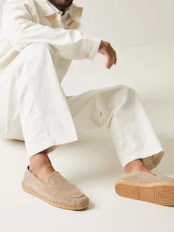 Heren Nubikk Mr Sanchez Taupe Espadrilles Voor Heren