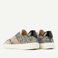 DAMES Nubikk Ray Owen Grijze Glitter Sneakers Voor Dames