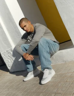 Heren Nubikk Roque Road Curl Grijze Sneakers Voor Heren