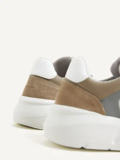 Heren Nubikk Roque Road Curl Taupe Sneakers Voor Heren