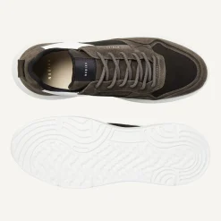 Heren Nubikk Roque Road Wave Bruine Combi Sneakers Voor Heren