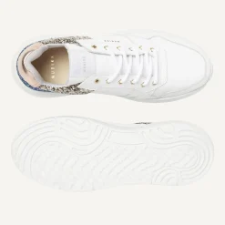 DAMES Nubikk Roque Road Wave Witte Glitter Sneakers Voor Dames