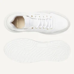 DAMES Nubikk Roque Road Wave Witte Snakeprint Sneakers Voor Dames
