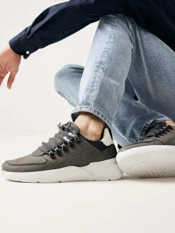 Heren Nubikk Roque Roman Donkergrijze Sneakers Voor Heren