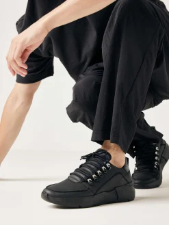 Heren Nubikk Roque Roman Zwarte Raven Sneakers Voor Heren