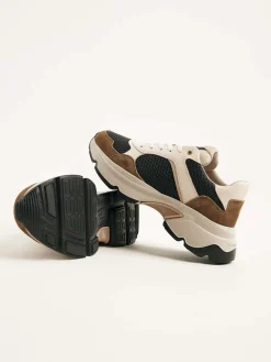 DAMES Nubikk Ross Jaden Bruine Sneakers Voor Dames