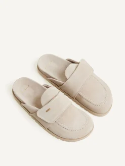 DAMES Nubikk Teddy Montana Beige Slippers Voor Dames