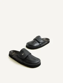 DAMES Nubikk Teddy Montana Zwarte Slippers Voor Dames