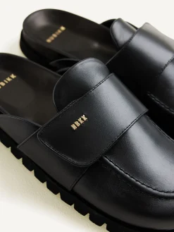 DAMES Nubikk Teddy Montana Zwarte Slippers Voor Dames