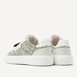 Nubikk Vince Tora K Grijze Glitter Sneakers Voor Kids