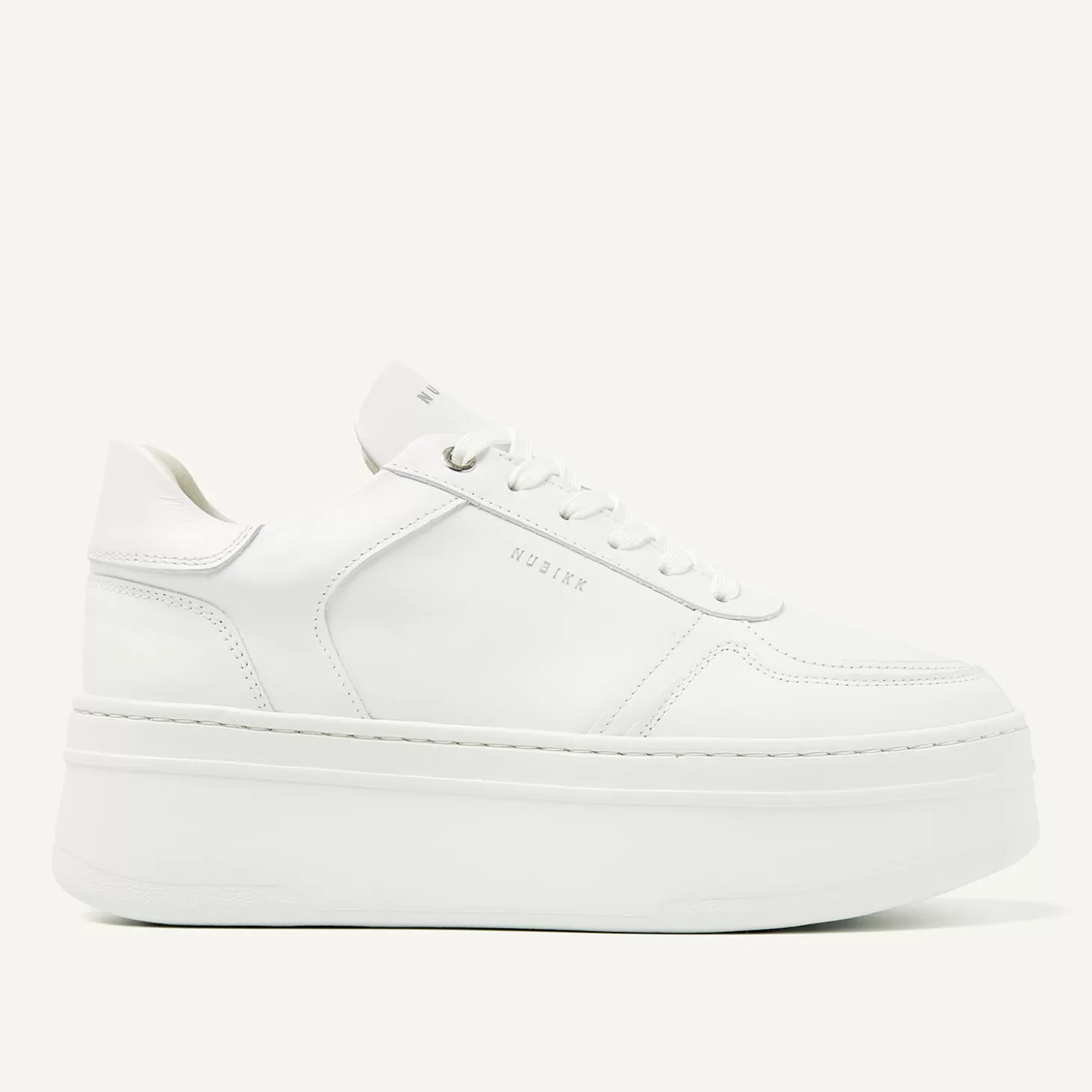 Nubikk Bayou Platform Witte Sneakers Voor Dames-DAMES Bekijk alles | Sneakers