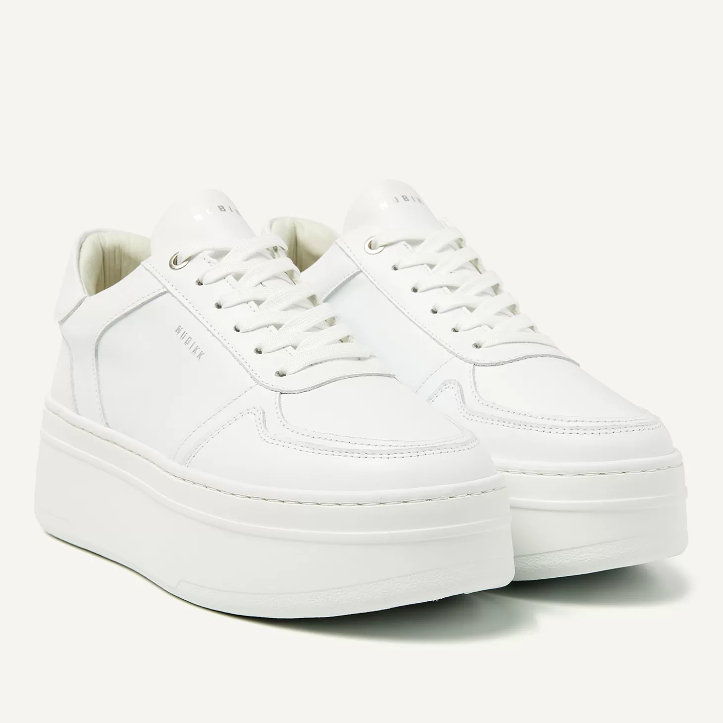 Nubikk Bayou Platform Witte Sneakers Voor Dames-DAMES Bekijk alles | Sneakers