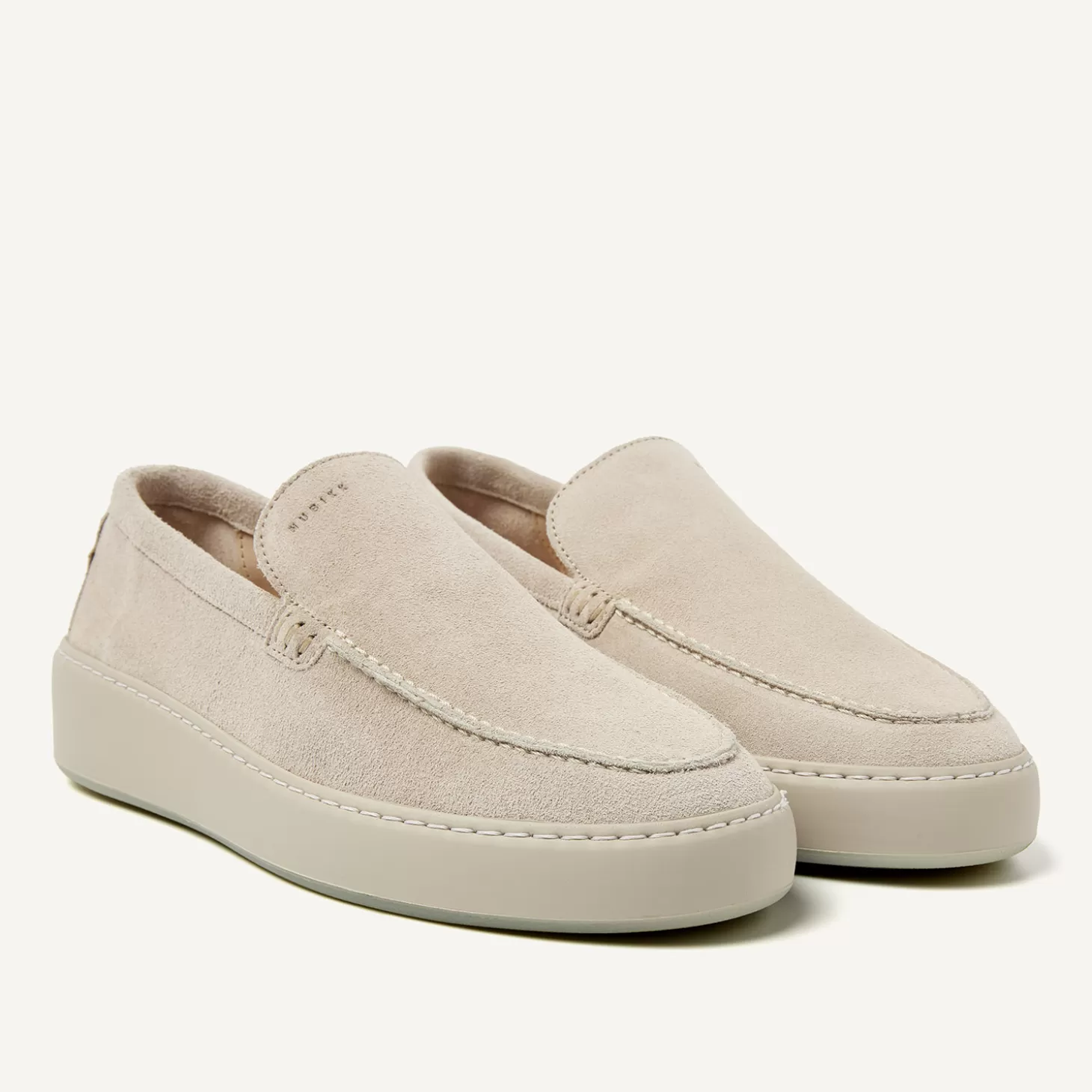 Nubikk Jiro Mio Beige Suède Loafers Voor Heren-Heren Bekijk alles | Instappers