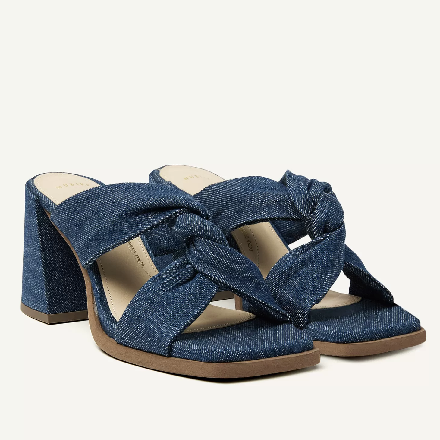 Nubikk Lana Twist Denim Blauwe Sandalen Voor Dames-DAMES Bekijk alles | Instappers