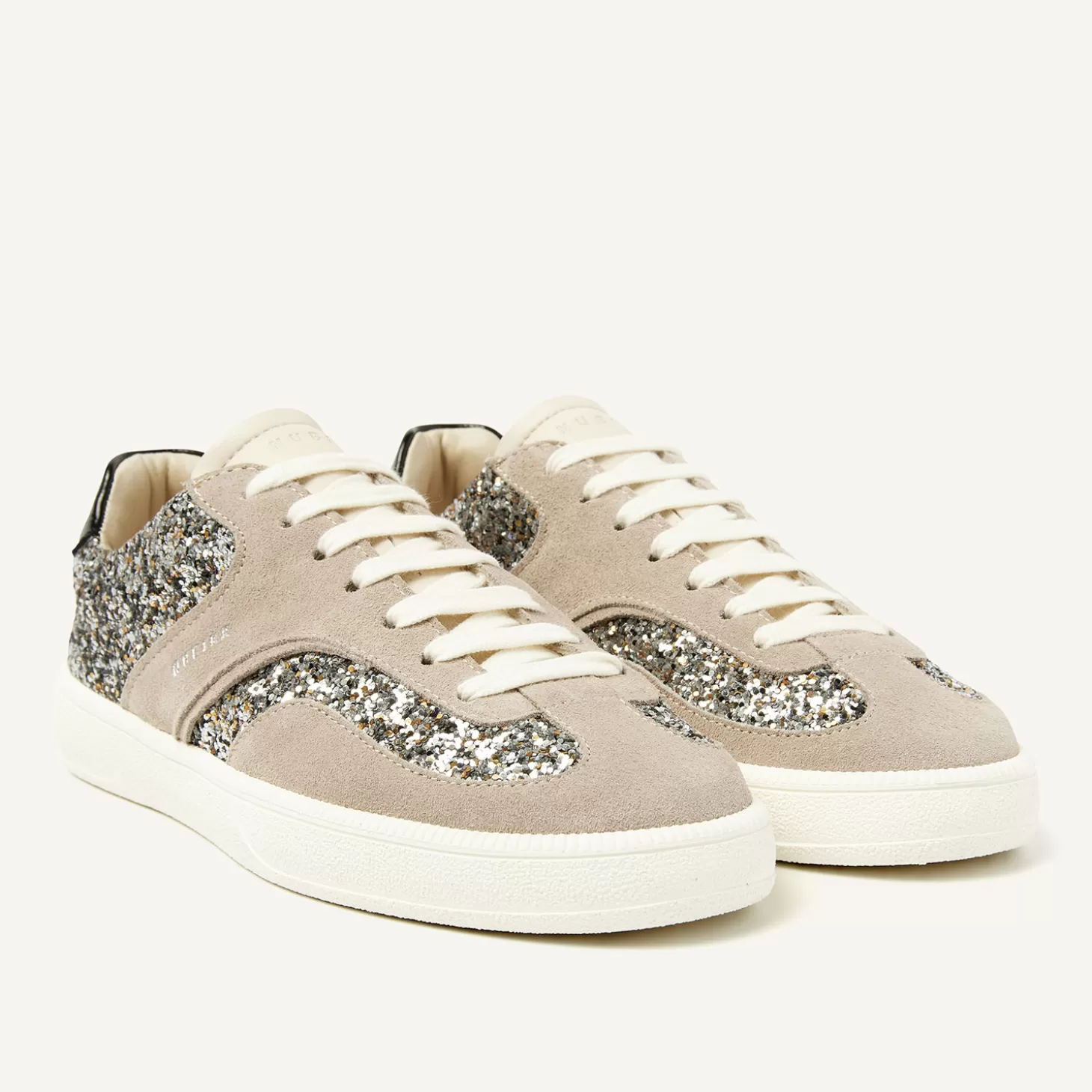 Nubikk Ray Owen Grijze Glitter Sneakers Voor Dames-DAMES Bekijk alles | Sneakers