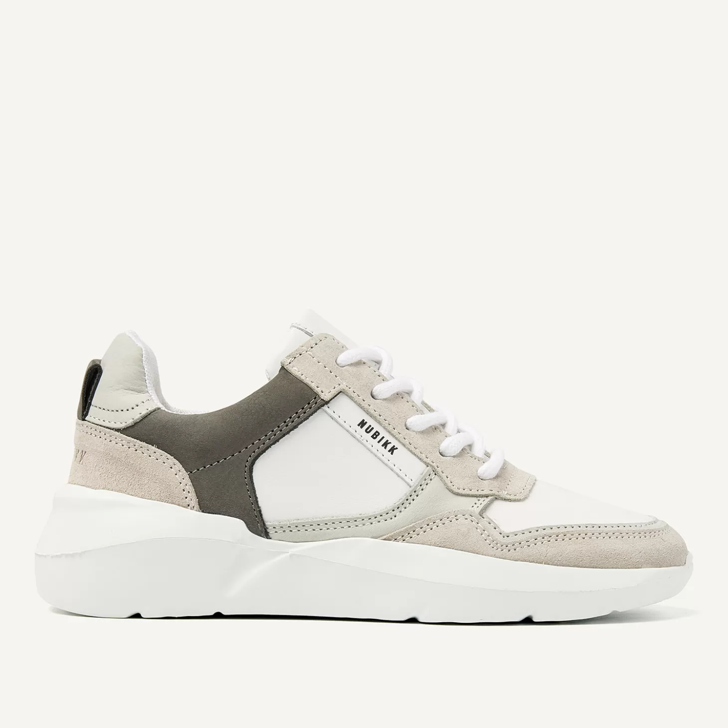 Nubikk Roque Road Wave JR Wit Grijze Sneakers Voor Kids- Schoenen | Bekijk alles