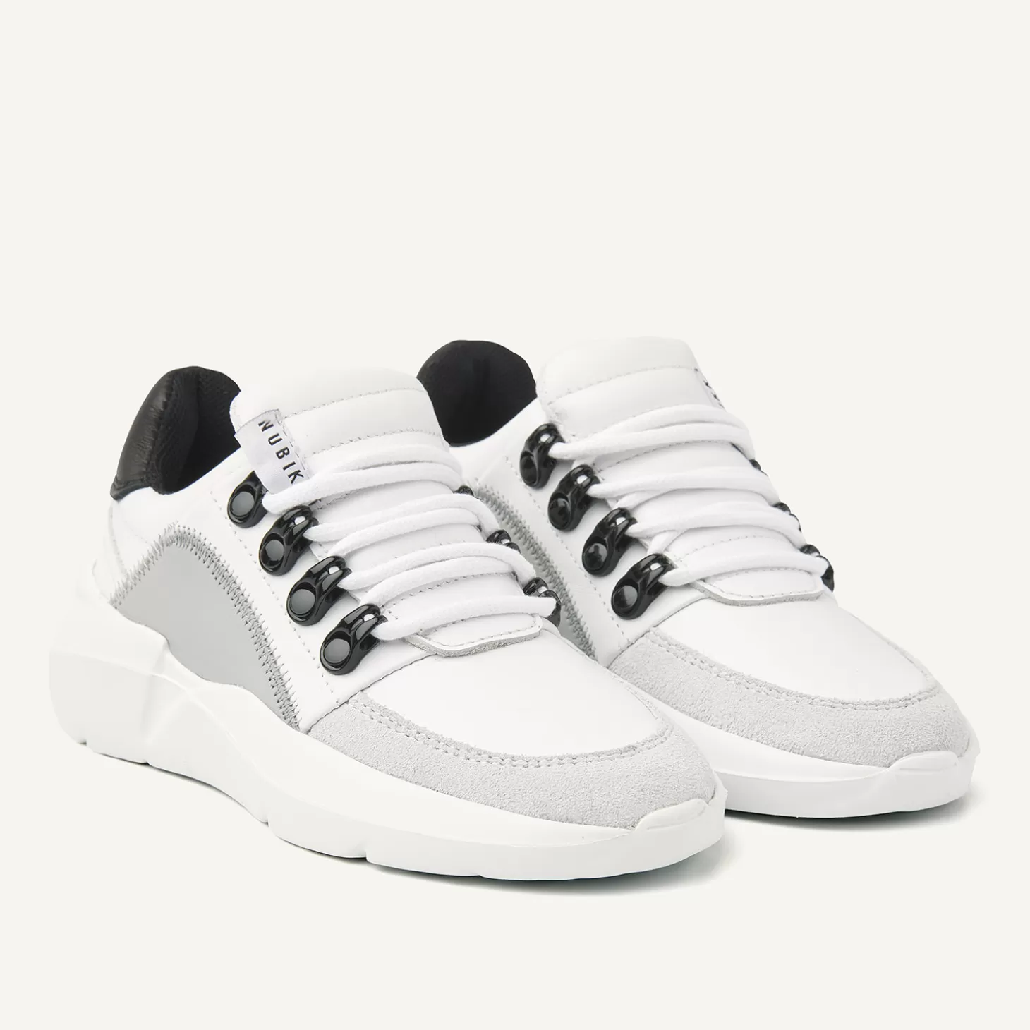 Nubikk Roque Roman JR Witte Multi Sneakers Voor Kids- Schoenen | Bekijk alles