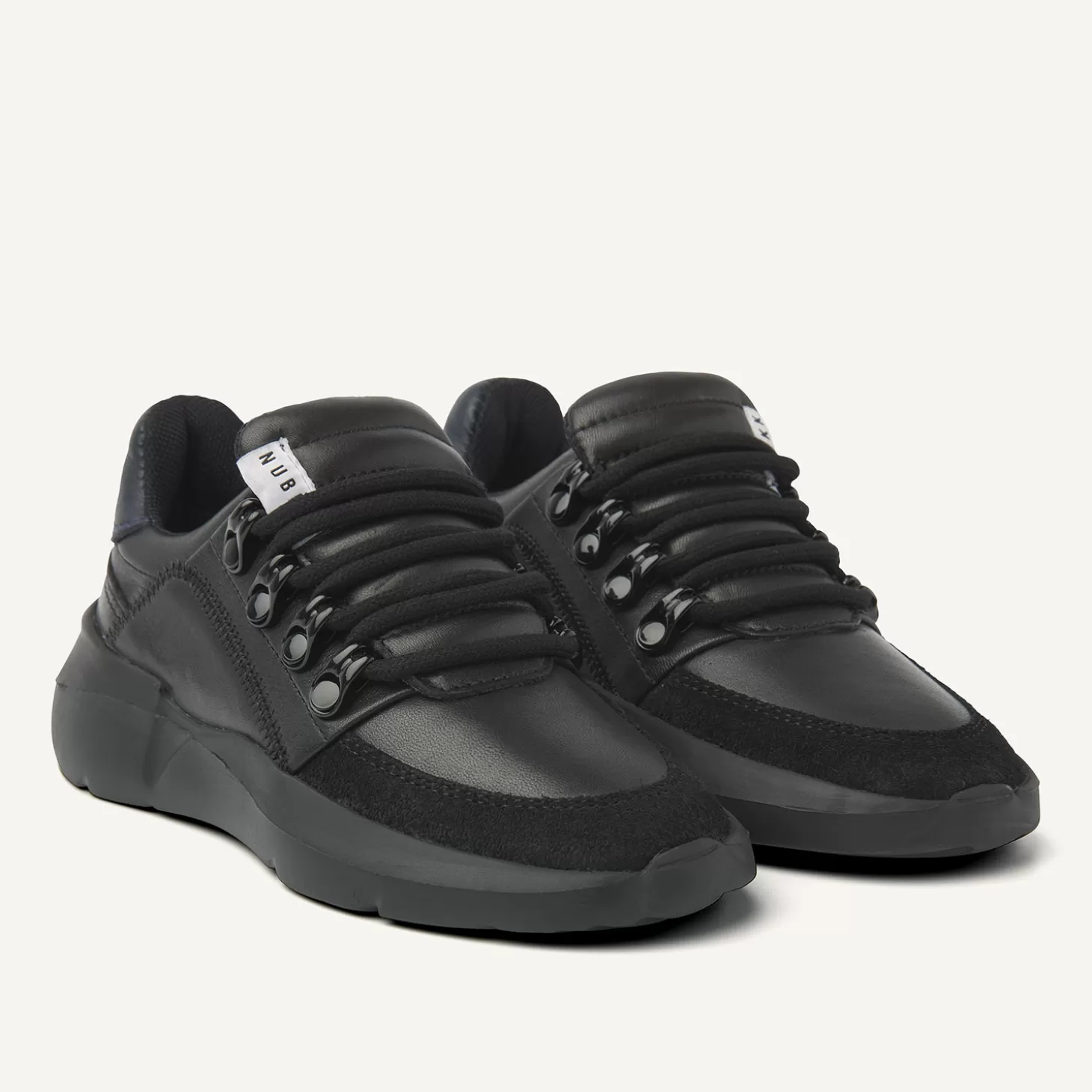 Nubikk Roque Roman JR Zwarte Raven Combi Sneakers Voor Kids- Schoenen | Bekijk alles