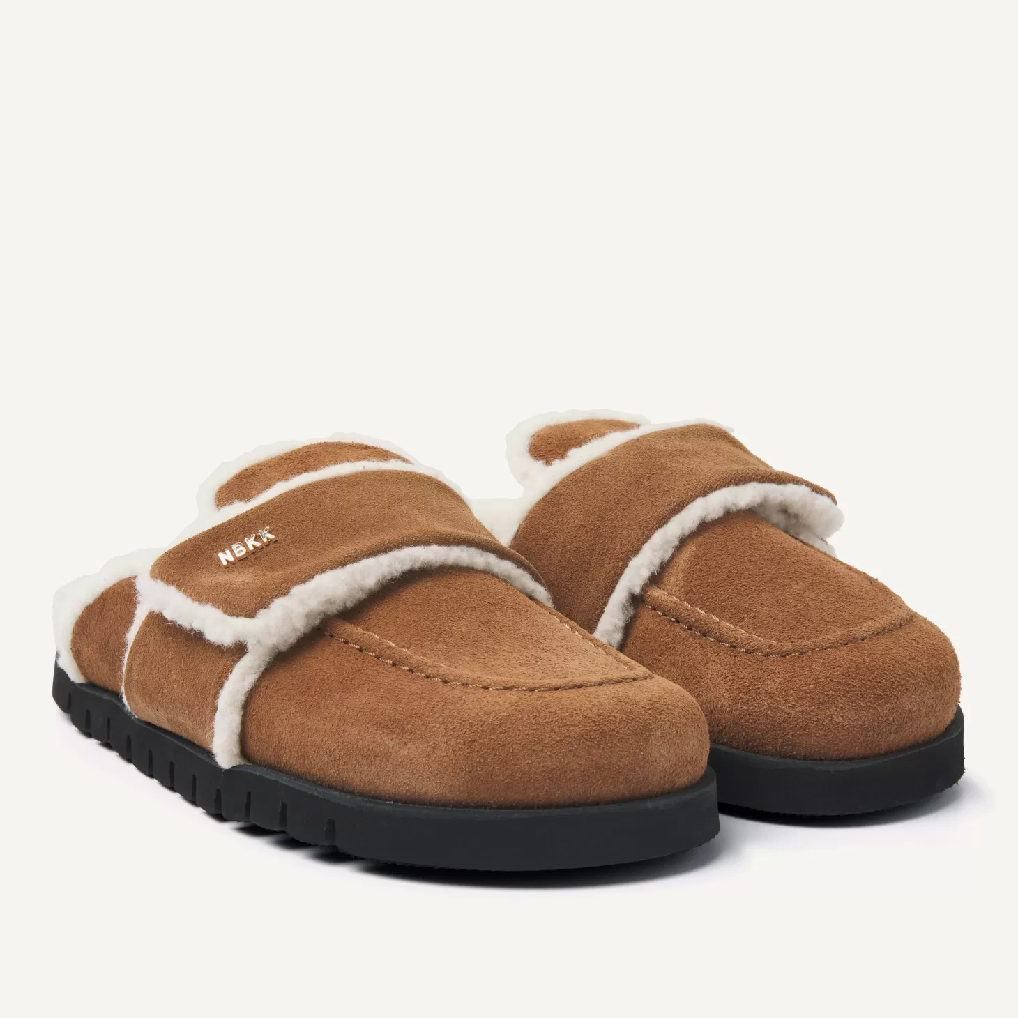 Nubikk Teddy Fur Cognac Slippers Voor Dames-DAMES Bekijk alles | Instappers