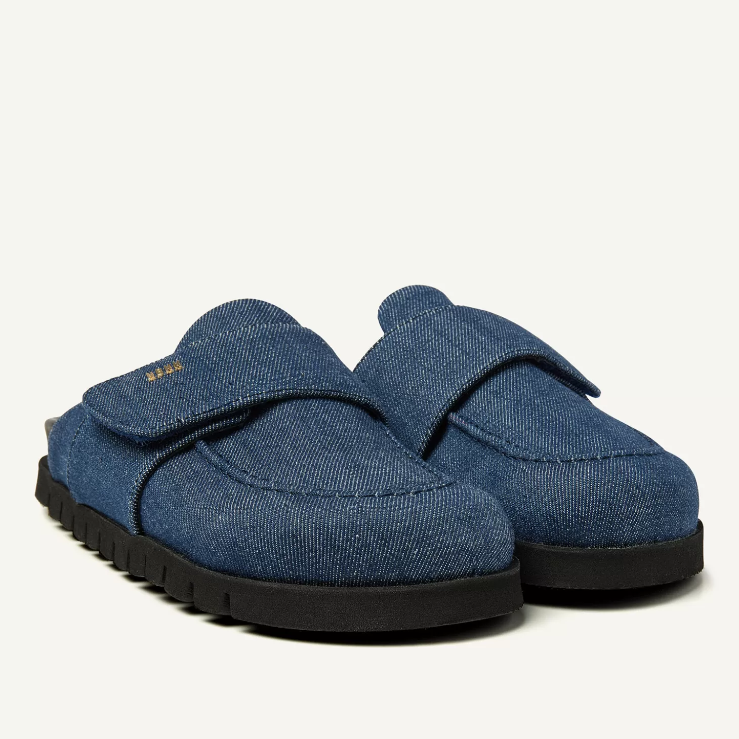 Nubikk Teddy Montana Denim Slippers Voor Dames-DAMES Bekijk alles | Instappers